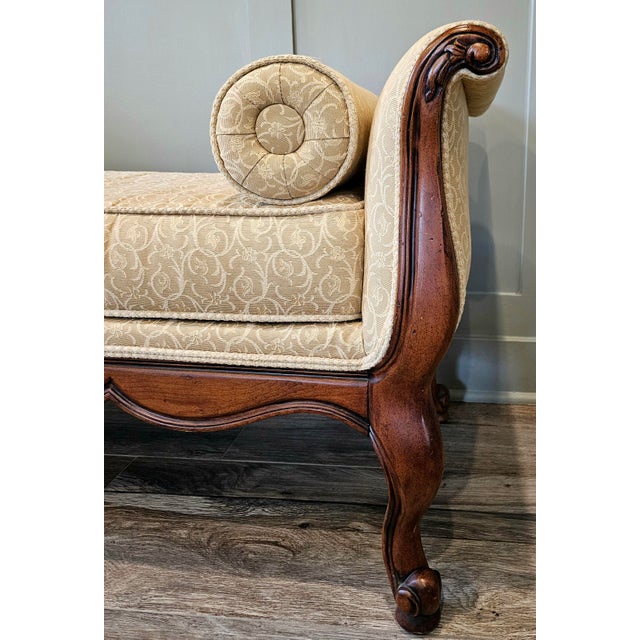 French Country Ethan Allen French Country Belfiore Bench For Sale - Image 3 of 11