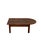 Early 20th Century Crescent-Shaped Larch Coffee Table For Sale - Image 4 of 5