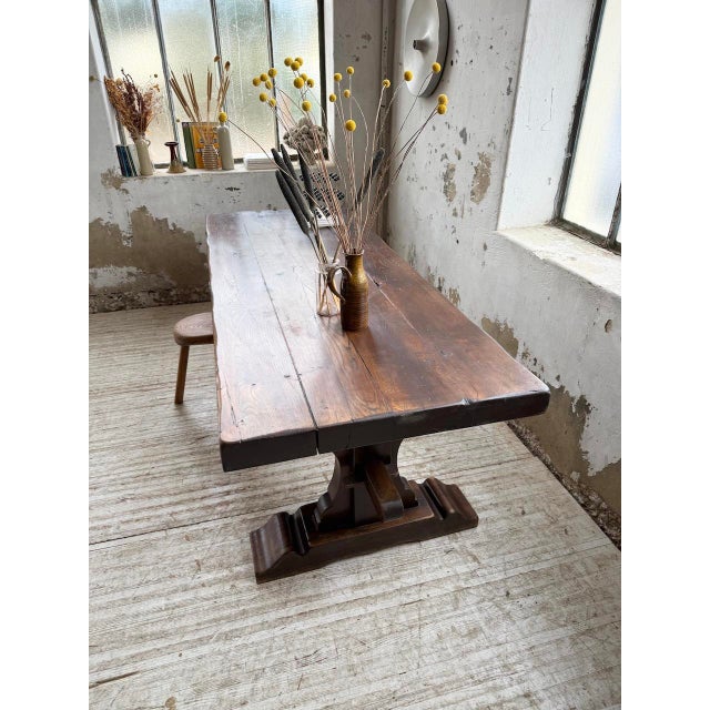 Oak Monastery Table, 19th Century For Sale - Image 10 of 18
