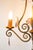 Antique French Chandelier in Iron, Green and Gold Crystals, 1900 For Sale - Image 3 of 10