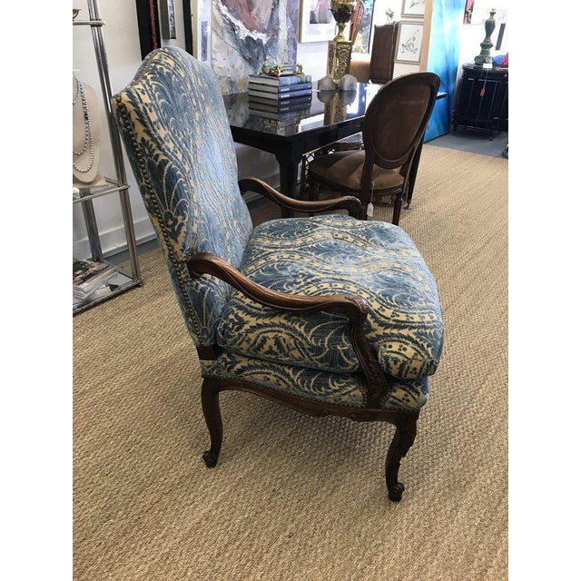 Late 19th Century Antique Italian High Back Velvet Chair Chairish