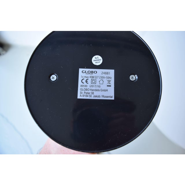 Black Vintage Architectural White Desk Lamp, Germany, 1990s For Sale - Image 8 of 9