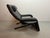 Mid-Century Italian Kilkis Lounge Chair with Ottoman and Integrated Small Side Table in Black Leather by Ammaniti & Vitello for Brunati, Italy, 1960s For Sale - Image 17 of 17