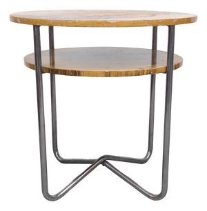 Bauhaus Tubular Steel Side Table by Hynek Gottwald, 1930s