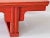 Orange Lacquered Guangxu Period Scroll Painting Table Bench-Circa 1875-1908 For Sale In San Diego - Image 6 of 13