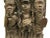 1970s Vintage African Tribal Art Large Benin Bronze Plaque For Sale - Image 4 of 12