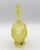 Art Deco period lemon yellow frosted glass perfume bottle & stopper, Czech. Circa 1920s-30s. The bottle with recumbant...