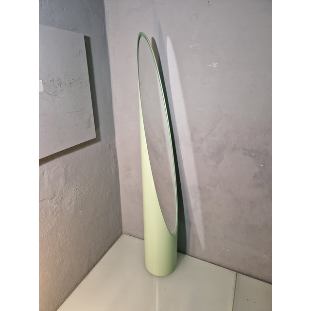 Model Unghia Nail Lipstick Floor Mirror in Light Green For Sale - Image 6 of 11