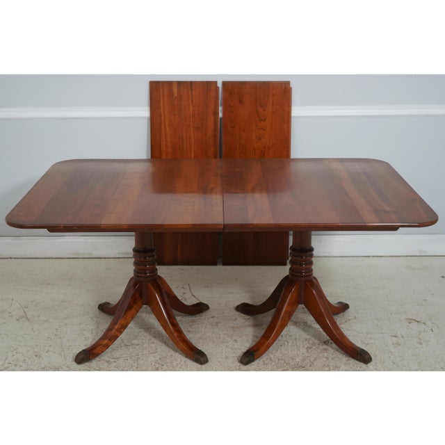 Age: Approx: 40 Years Old Details: Solid Cherry Duncan Phyfe Pedestal Base Legs Condition: Excellent Original Finish &...