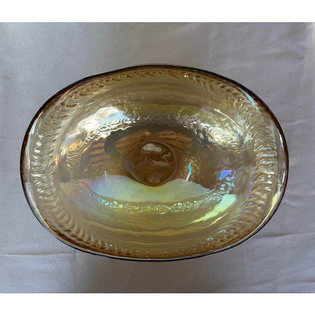 Murano 1980s Iridescent Murano Glass Bowl For Sale - Image 4 of 5