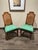 Mid 20th Century Mid-Century Drexel Heritage Side Chairs in Everfast Billiard Green Chenille - A Pair For Sale - Image 5 of 12