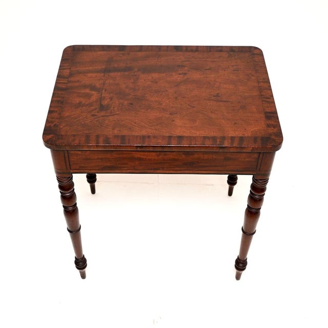 Wood Antique Georgian Side Table, 1820 For Sale - Image 7 of 11