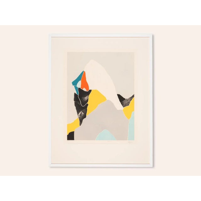 Modern Woman in Profile, Etching on Paper, Framed For Sale - Image 3 of 11