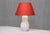 Textile Feather Pattern Ceramic Table Lamp by Anna-Lisa Thomson for Upsala-Ekeby, Sweden, 1940s For Sale - Image 7 of 9