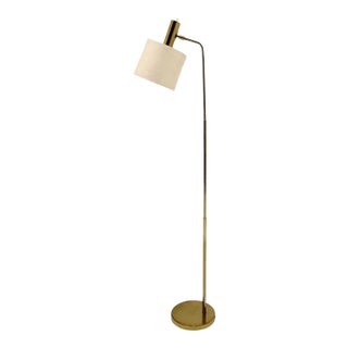 Swedish Brass Floor Lamp “B-03” by Bergboms 1960 For Sale
