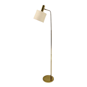 Swedish Brass Floor Lamp “B-03” by Bergboms 1960