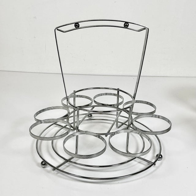 1970s Vintage Hollywood Regency Dorothy Thorpe Style Ombré Embossed Glassware Set - 10 Pieces For Sale - Image 15 of 15