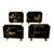 Mid-Century Japanese Damascene Mixed Metal Napkin Rings & Place Card Holders - Set of 12 Elevate your tablescape with this...