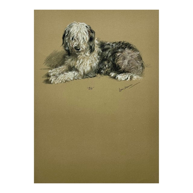 English Sheepdog by Lucy Dawson, 1946 For Sale