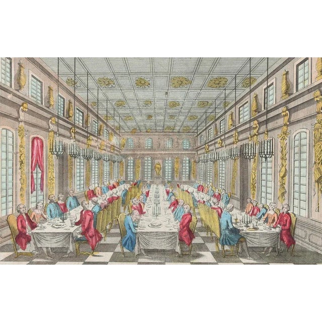 Salle Des Festins De Versailles - Original Etching Late 18° Century Late 18th Century For Sale - Image 3 of 3