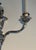 Silver 1900 Large silver metal 3-arm wall lights - a Pair For Sale - Image 8 of 12
