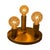 Late 20th Century Regency Brass Ceiling Lamp with Patterned Bulbs from Helestra, Germany, 1980s For Sale - Image 5 of 9