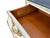 Late 20th Century Thomasville French Provincial Painted & Distressed Marble Top Bombe Commode For Sale - Image 9 of 13