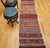 Vintage Moroccan Tribal Kilim Runner, Flat-Woven Wool, Geometric Stripe Pattern, 2’ X 8’ For Sale In Chicago - Image 6 of 15