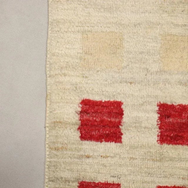 Red Middle Eastern Herat Rug in Wool For Sale - Image 8 of 10