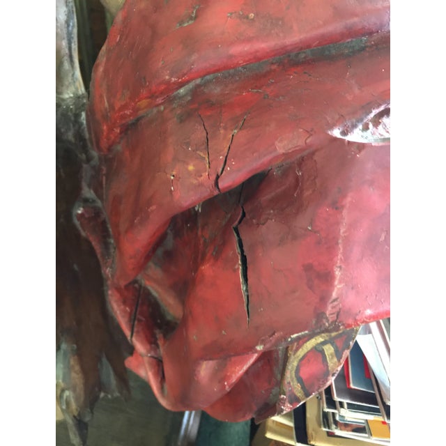 Wood 18th Century Italian Figure Saint 56" For Sale - Image 7 of 13