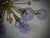 Mid-Century Modern Mid-Century Murano Periwinkle Art Glass and Brass Chandelier and Pendant For Sale - Image 3 of 9