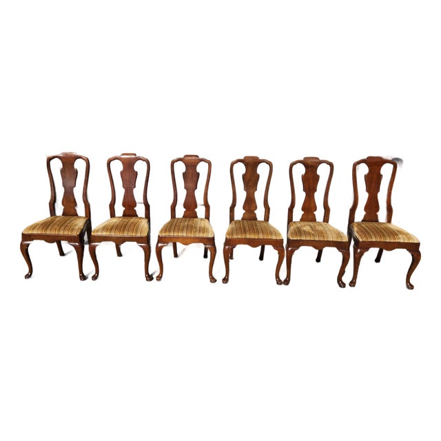 Late 20th Century Set of 6 Henredon Dining Chairs For Sale