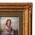 Gold Antique 19th Century Realism Landscape Portrait Oil Painting of a Beautiful Young Woman by Haynes King, 1860 For Sale - Image 8 of 13