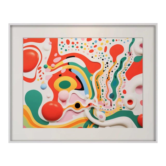 32' X 24' Organic Modern Colorful Composition - Limited Edition Fine Art Print For Sale - Image 4 of 4
