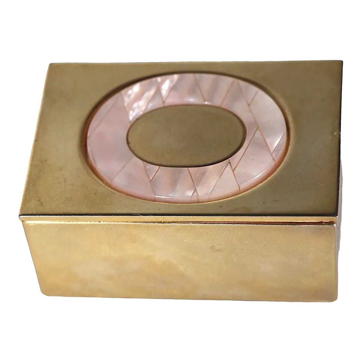 Brass With Shell Inlay Pin Box Made in Florence Italy Marked Car ...