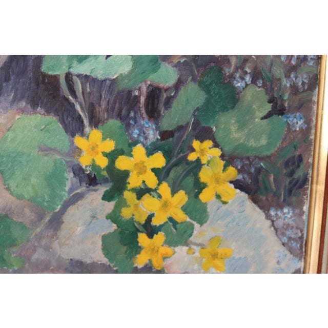 Gösta Gustavson, Bloomer, 1960s, Oil on Panel, Framed For Sale - Image 6 of 16