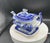 Chinese Export Blue & White Ceramic Coffee / Tea service - Set of 3 For Sale - Image 10 of 12