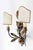 Metal Florentine Style Hollywood Regency Floral Wall Lamp by Hans Möller, 1970s For Sale - Image 7 of 11