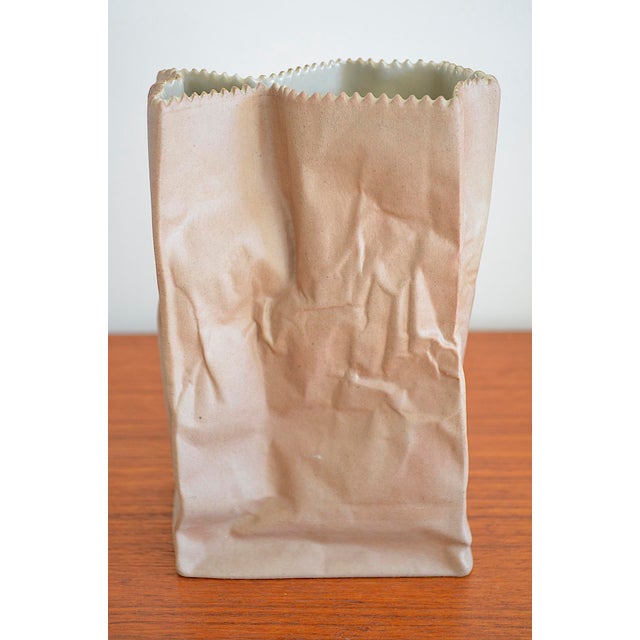 Paper Bag porcelain vase in pop art design designed by the Finnish designer Tapio Wirkkala (1915-1985) for the German...