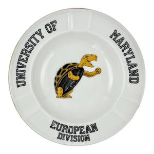 Vintage University of Maryland European Division Ceramic Ashtray