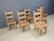 Vintage Brutalist Oak Dining Chairs, 1960s, Set of 6 For Sale - Image 9 of 15
