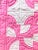 American Vintage Hot Pink and White Hand Sewn Quilt Pillow Case For Sale - Image 3 of 6