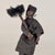 French Early 20th Century Primitive "The Chimney Sweeper" Clay Figure on Stand For Sale - Image 3 of 10