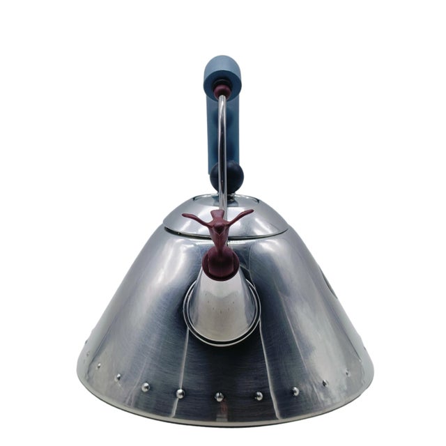 Metal Italian Model 9093 Kettle by Michael Graves for Alessi, 1980s For Sale - Image 7 of 8