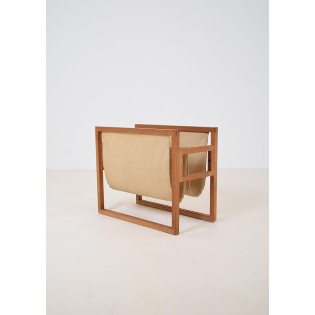 Metal Danish Magazine Holder attributed to Henning Wind-Hansen for Sika Mobler, 1960s For Sale - Image 7 of 7