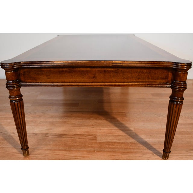 1950s Henredon English Style Walnut Coffee Table For Sale - Image 16 of 18