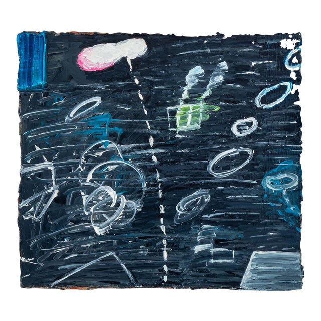 Elfi Schuselka Abstract Composition Oil on Canvas For Sale