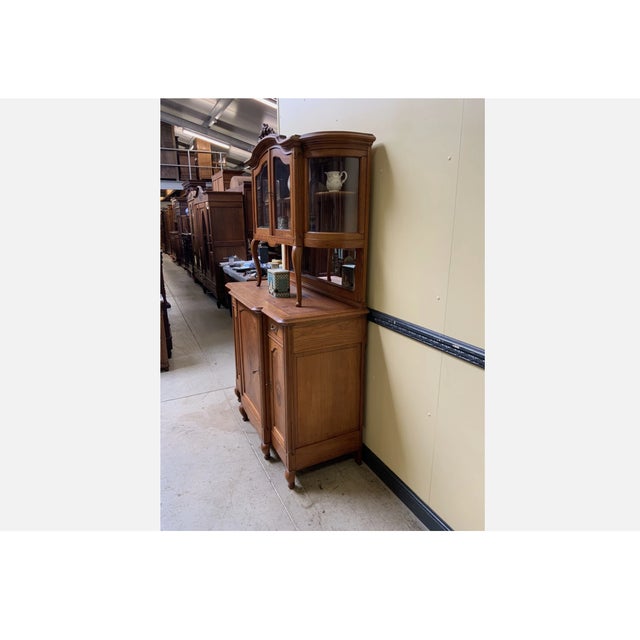 Antique Art Nouveau Parquet Marquetry Buffet, 1920s For Sale - Image 3 of 9