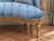 Wood 1920 French Artisan Louis XVI Gold Beech Velvet Settee For Sale - Image 7 of 11