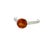 Traditional Natural Orange Sapphire Diamond Ring 6.5 14k W Gold 1.88 TCW Certified For Sale - Image 3 of 10